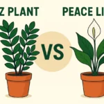 ZZ plant vs peace lily