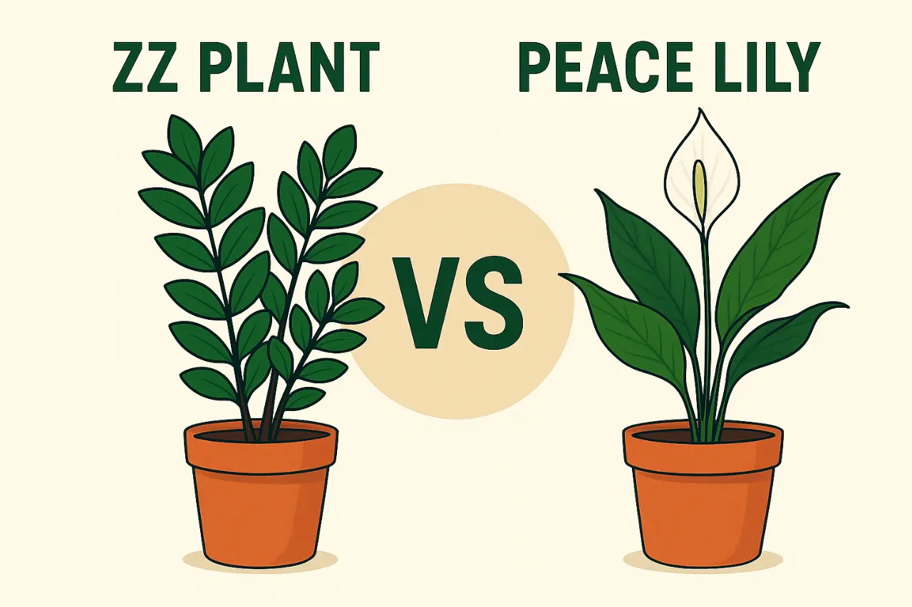 ZZ Plant vs Peace Lily