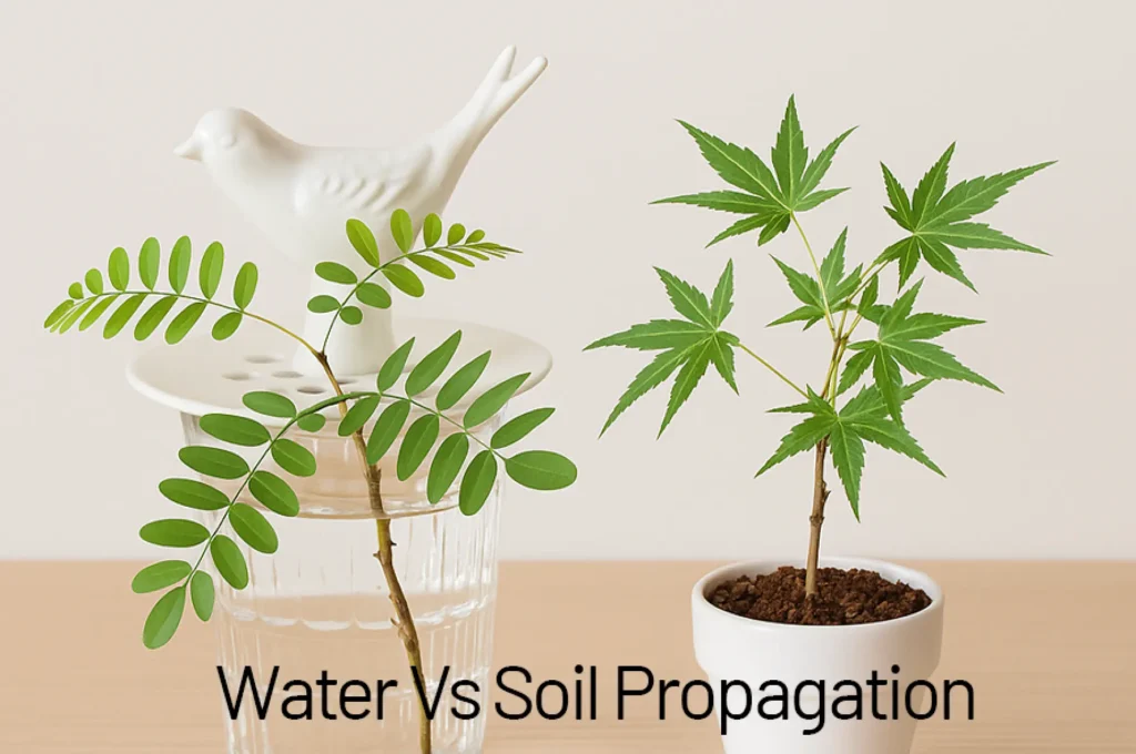 water vs soil propagation